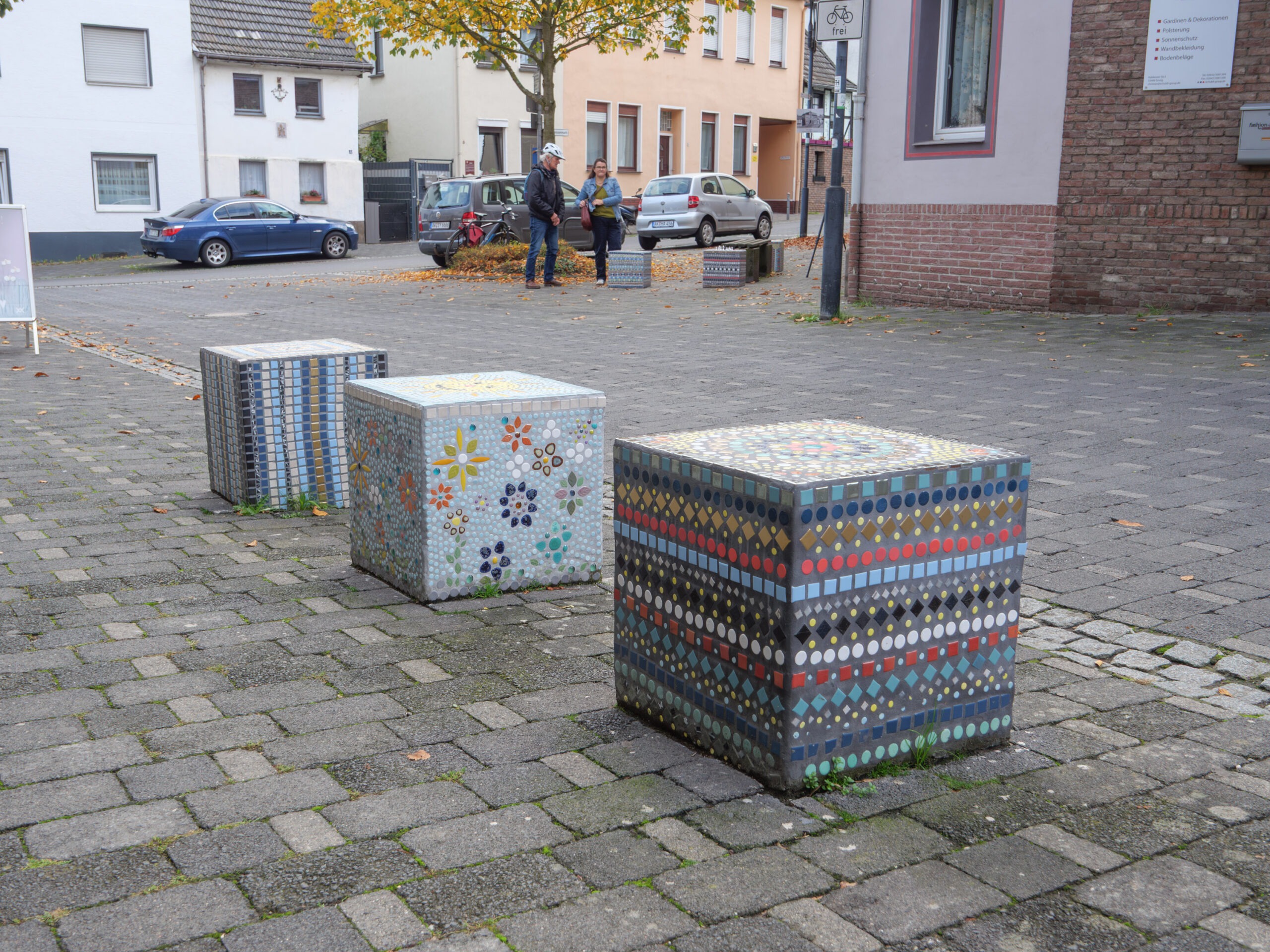 Balastwürfel mit Mosaik